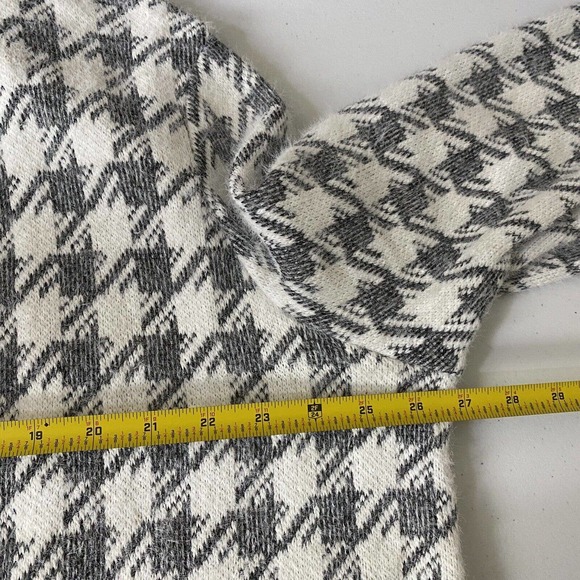 Melloday Women’s NWT Brushed Houndstooth Long Open Cardigan Sweater Size 2X. - Picture 10 of 12